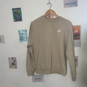 Nike  Beige Crewneck Sweater